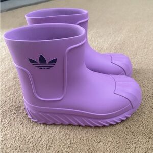 Adidas women Lilac Rain Boots
